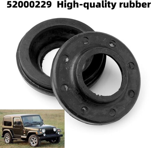 2 قطعة عازل زنبركي للملف الأمامي العلوي، معزز زنبركي للملف الخلفي، وسادة زنبركية، فواصل زنبركية للملف الأمامي، 2001 شيروكي 1993 جراند شيروكي 2006 وانجلر 1986 كومانتش 1990 واجونير 52000229 in Kuwait