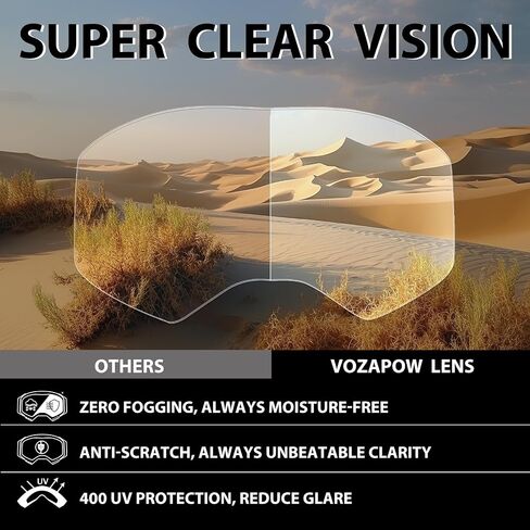 Dirt Bike Goggles, OTG Motocross Goggles ATV Goggles for Men, Women, Adult, Youth, Wide Vision Motorcycle Goggles in Saudi Arabia