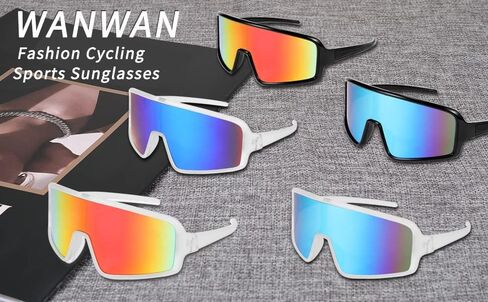 نظارات WANWAN للرجال والنساء، نظارات رياضية لركوب الدراجات في الثمانينيات، نظارات بيسبول للشباب والأطفال والمراهقين in Kuwait