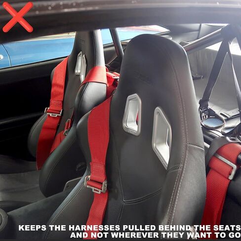 Racing Seats 4 & 5 Points Harness Belt Strap/Holder - 2PCS in Kuwait