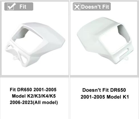 Xitomer Windshield DR650 2002-2020 2021 2022 2023 / XR650L 1993 - 2023 / CRF250L 2013 - 2023 Motorcycle Windshield Windscreen (Gray) in Saudi Arabia