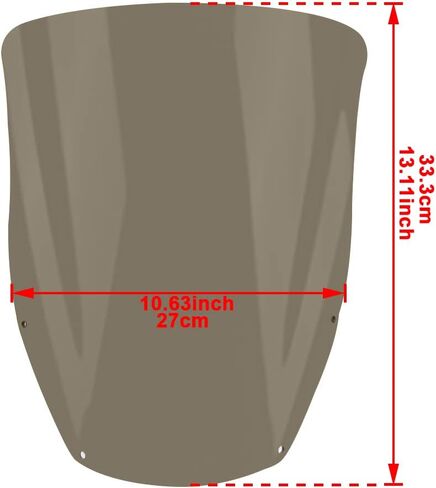 Xitomer Windshield DR650 2002-2020 2021 2022 2023 / XR650L 1993 - 2023 / CRF250L 2013 - 2023 Motorcycle Windshield Windscreen (Gray) in Saudi Arabia