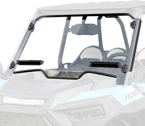 SAUTVS الزجاج الأمامي الكامل لـ 2019-2023 Polaris RZR XP 1000، زجاج أمامي شفاف من البولي كربونات ذو طلاء صلب مع فتحات قابلة للتعديل لملحقات 2019-2023 Polaris RZR XP 1000/XP 4 1000/RZR XP Turbo in Kuwait