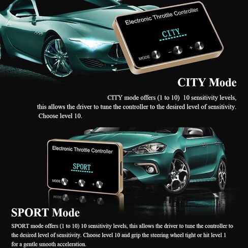LCD Throttle Response Controller, 10 Drive Modes Smart Electronic Throttle Controller, Racing Accelerator,for FORD And Land n Rover. in Saudi Arabia