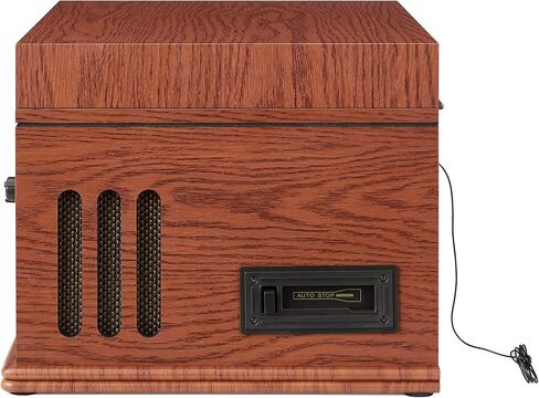 Crosley CR704B-WA Musician 8-in-1 Record Player, Walnut | 3-Speed Turntable, Bluetooth In, Built-in Full-Range Stereo Speakers, AM/FM Radio, CD Player in Kuwait
