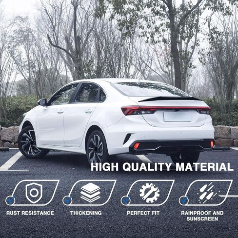 MotorFansClub Rear Spoiler Fit for Kia Forte K3 2019 2020 2021 2022 2023 Trunk Wing Glossy Black in Saudi Arabia