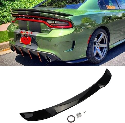 Glossy Black Rear Trunk Spoiler Wing for 2011-2021 Dodge Charger RT SXT GT SR Hellcat Style Ducktail Wing in Saudi Arabia