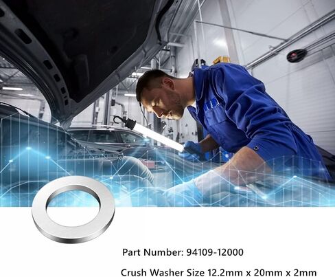 M12 12.2mm id الألومنيوم النفط سحق غسالة استنزاف المكونات جوانات لهوندا GCV160 GCV190 Gx340 Gx390 11 13 حصان بطل المفترس 389 390 420 439 459 cc 94109-12000 in Kuwait