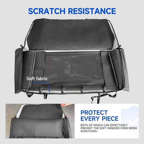 حقيبة تخزين النوافذ العلوية الناعمة لملحقات فورد برونكو 2021 2022 2023 2024 4 أبواب تمنع الخدش والانحناء in Kuwait