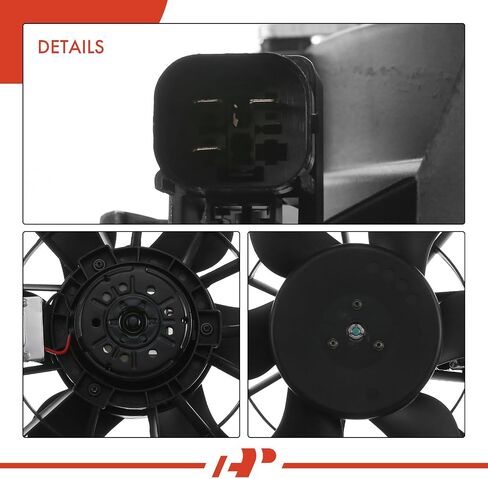 A-Premium Engine Radiator Cooling Fan Assembly Compatible with BMW Models - 320i 2001-2005, 323Ci 2000, 323i 1992/2000-2001, 325Ci 2001-2005, 325i 2001-2005, 325xi 2001-2005, 328i, 330Ci, 330i, 330xi in Saudi Arabia
