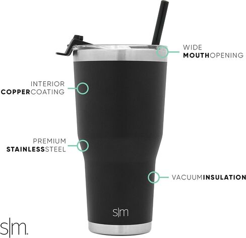 Simple Modern Officially Licensed NBA Tumbler with Flip Lid and Straw Insulated Stainless Steel Cup | Cruiser Collection | 30oz in Saudi Arabia