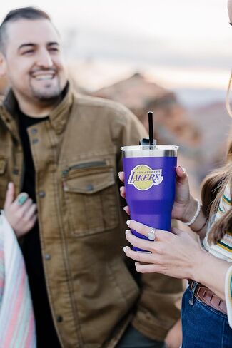 Simple Modern Officially Licensed NBA Tumbler with Flip Lid and Straw Insulated Stainless Steel Cup | Cruiser Collection | 30oz in Saudi Arabia