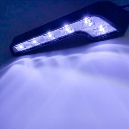 2 قطعة على شكل حرف L 6 LED أبيض 12 فولت مصباح قيادة مقاوم للماء ملحقات سيارة خفيفة للضباب مناسبة عالميًا in Kuwait