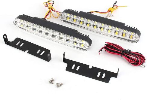 ضوء النهار الجري LED، 2X 30 LED للسيارة 12 فولت تيار مستمر ضوء النهار الجري DRL مصباح ضوء النهار للقيادة + إشارة الانعطاف in Saudi Arabia