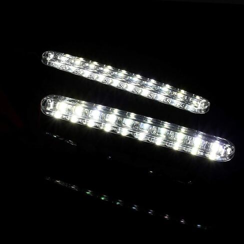 ضوء النهار الجري LED، 2X 30 LED للسيارة 12 فولت تيار مستمر ضوء النهار الجري DRL مصباح ضوء النهار للقيادة + إشارة الانعطاف in Saudi Arabia