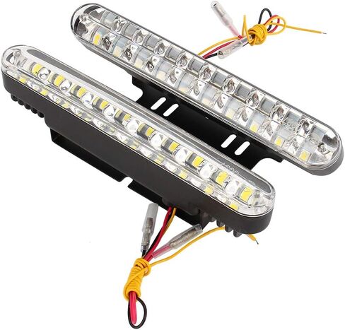 ضوء النهار الجري LED، 2X 30 LED للسيارة 12 فولت تيار مستمر ضوء النهار الجري DRL مصباح ضوء النهار للقيادة + إشارة الانعطاف in Saudi Arabia