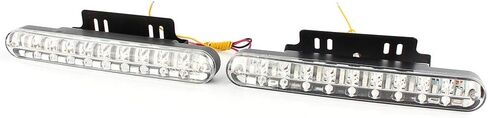 ضوء النهار الجري LED، 2X 30 LED للسيارة 12 فولت تيار مستمر ضوء النهار الجري DRL مصباح ضوء النهار للقيادة + إشارة الانعطاف in Saudi Arabia