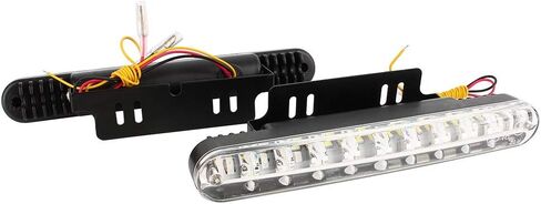 ضوء النهار الجري LED، 2X 30 LED للسيارة 12 فولت تيار مستمر ضوء النهار الجري DRL مصباح ضوء النهار للقيادة + إشارة الانعطاف in Saudi Arabia