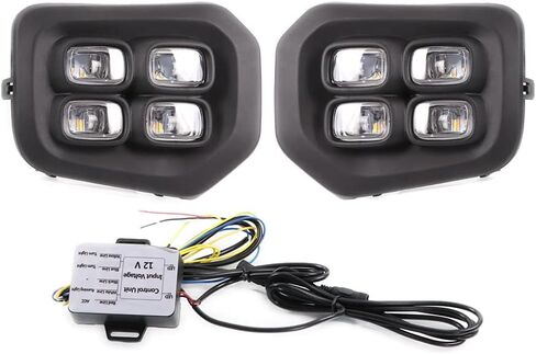 LED DRL for Toyota Tacoma SR SR5 2016 2017 2018 2019 2020 Daytime Running Light Fog Lamp Bezel with Turn Signal in Saudi Arabia