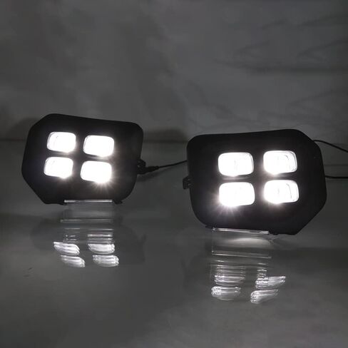 LED DRL for Toyota Tacoma SR SR5 2016 2017 2018 2019 2020 Daytime Running Light Fog Lamp Bezel with Turn Signal in Saudi Arabia