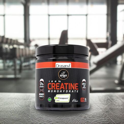 DRASANVI Sport Live 10.58 Ounce Creatine Monohydrate Powder - Strengthens And Increases Your Muscles - Without Allergens - Neutral Flavor - Pure And Effective Composition in Saudi Arabia