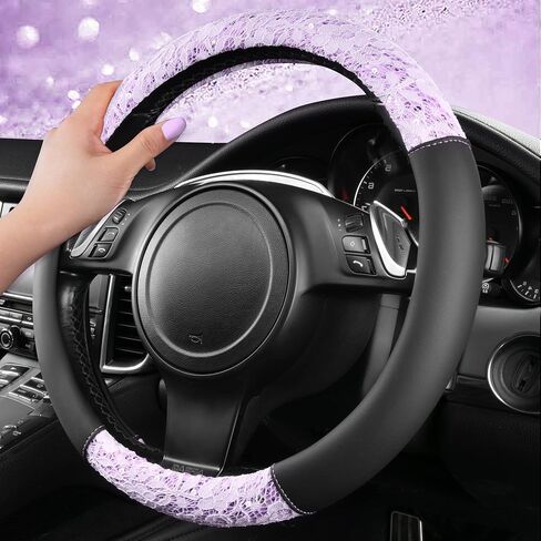 أغطية عجلة القيادة من الدانتيل وشبكة فاصلة من CAR PASS، غطاء عجلة قيادة السيارة مقاس 14.5-15 بوصة مناسب لـ 95% من سيارات السيدان والشاحنات وسيارات الدفع الرباعي والكوبيه والسيارات. جميلة الترتر لطيف النساء الفتيات (الدانتيل النعناع) in Kuwait