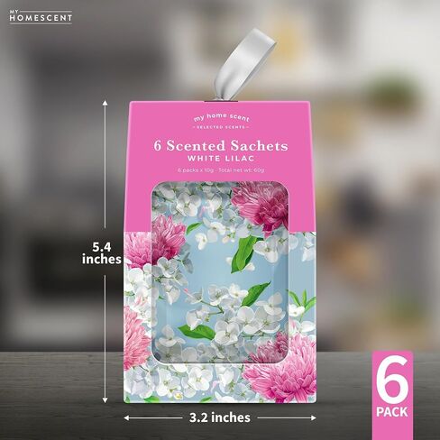 Scented Sachet Variety Pack - Violet, White Lilac, Rose (Variety Set, 18 Pack) in Saudi Arabia