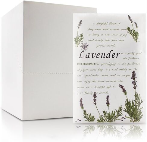 Lavender Scented Sachet for Drawers and Closets - Feel Fragrance Sachets, Lot of 12 (Lavender) in Kuwait