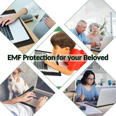 NEWBEAU EMF Protection Laptop Pad, 4-Layer Radiation Shielding Heat Blocker for Laptop, Tablet & Notebook, 12"x16" Portable Protection from EMF & Radiation in Saudi Arabia
