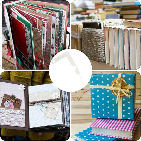 مجموعة تجليد الكتب 5 في 1، دليل غلاف الكتاب، أداة تغطية تجليد الكتب، مجموعة تجليد الكتب من الفولاذ المقاوم للصدأ، مسطرة تجليد الكتب، أدوات سجل القصاصات لصنع غلاف الكتاب، أغطية ألواح الخشب المضغوط، مخطط الألبوم in Kuwait