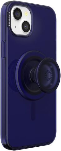 PopSockets iPhone 15 Plus Case with Round Phone Grip Compatible with MagSafe, Phone Case for iPhone 15 Plus, Wireless Charging Compatible - Aura in Saudi Arabia