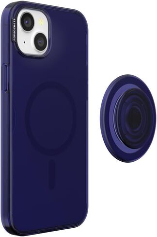 PopSockets iPhone 15 Plus Case with Round Phone Grip Compatible with MagSafe, Phone Case for iPhone 15 Plus, Wireless Charging Compatible - Aura in Saudi Arabia