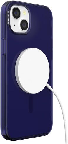 PopSockets iPhone 15 Plus Case with Round Phone Grip Compatible with MagSafe, Phone Case for iPhone 15 Plus, Wireless Charging Compatible - Aura in Saudi Arabia