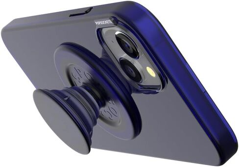 PopSockets iPhone 15 Plus Case with Round Phone Grip Compatible with MagSafe, Phone Case for iPhone 15 Plus, Wireless Charging Compatible - Aura in Saudi Arabia