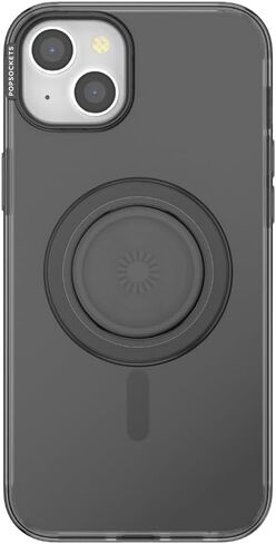 PopSockets iPhone 15 Plus Case with Round Phone Grip Compatible with MagSafe, Phone Case for iPhone 15 Plus, Wireless Charging Compatible - Aura in Saudi Arabia