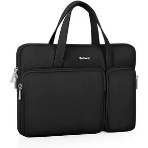ARVOK 15 15.6 16 inch Leather Laptop Case for MacBook Air/MacBook Pro 15-16 inch, Dell XPS 15 Plus, MacBook Pro A1990 A1707, Water-Resistant Protective Case for HP/Dell/Lenovo/Asus/Acer/Samsung