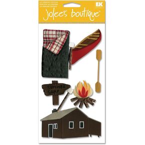 Sticko & Jolee's Boutique Le Grande Themed Ornate Stickers: Camp Cabins