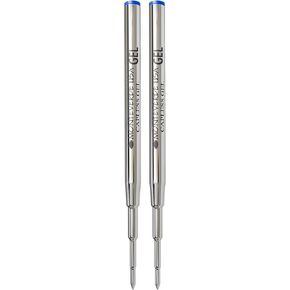 Monteverde USA Capless Gel Refill to Fit Montblanc Ballpoint Pens - Medium Point, Blue (2 Pack) (M432BU)