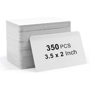 Coideal Kraft Blank Business Cards, 350 Pcs Small Manila Message Note Cards Paper Tags, 3.5" x 2" Thank You Greeting Gift Cards