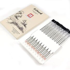 مجموعة أقلام مزج عديمة اللون مكونة من 8 قطع، غير مصبوغة، قلم مزج احترافي مثالي لمزج وتنعيم حواف الأعمال الفنية الملونة بالقلم الرصاص، لوازم فنية للفنانين المبتدئين in Kuwait