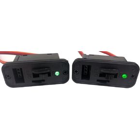 Apex RC Products 2 Pack - JR Style Heavy Duty On/Off Switch with Bright LED and Charge Port 1061