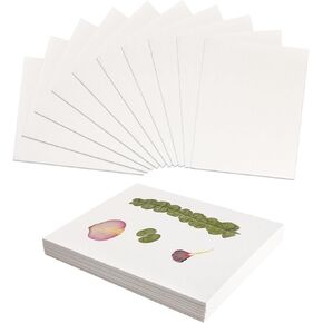WANDIC Small White Quickly Drying Flower Press Plate, 8 * 6.1'' 10 Layers Absorbent Paper Board Plant Drying Accessories for Leaf Art Outdoor Learning Tool DIY Handcraft