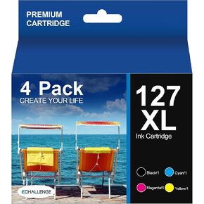 220XL Ink Cartridge Replacement for Epson 220XL 220 XL T220 XL to Use with WF-2760 WF-2750 WF-2650 WF-2630 XP-420 XP-320 XP-424 WF-2660 (Black, Yellow, Cyan, Magenta, 4 Pack)