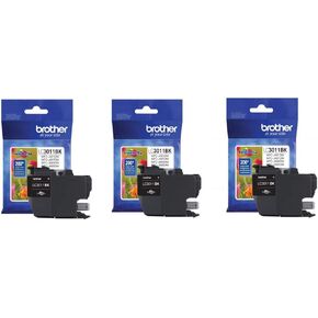 Printer LC3011BK Singe Pack Standard Cartridge Yield Up to 200 Pages LC3011 Ink Black - 3 Pack