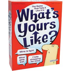 PlayMonster What's Yours Like? — Hilarious Party Card Game — Describe What Your Guess Word is Like — Ages 12+