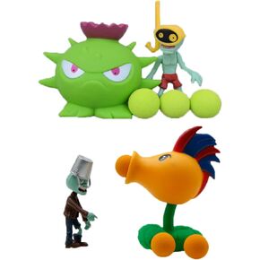 Jishao Plants and Zombies PVZ Toys Assembly Action Action Toys PVZ Assemblable Toys Set 1 2 Series Great Homps for Kids and Fans ، عيد ميلاد وعيد الميلاد جديد