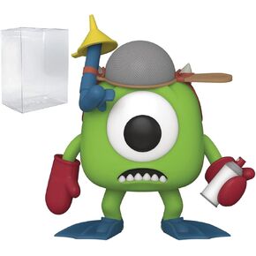 POP Disney Pixar: Monsters Inc. 20th - Mike Wazowski with Mitts Funko Vinyl Figure (Bundled with Compatible Box Protector Case)