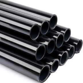 Heat Transfer Vinyl HTV Bundle for T-Shirts 12 Inches by 5 Feet Rolls (Black,12 Pack)