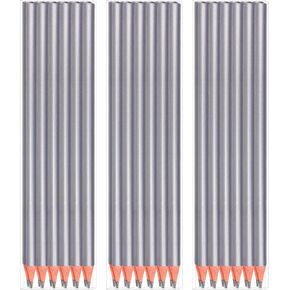 36PCS Drawing Pencils, Silver Surface Marking Pencils Hard Black Core Carpenter Marking Pencils for Woodworking Marking, Drawing tools