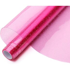 Missouri Star Glitter Vinyl Roll 16 "× 54" - نسيج بلاستيكي قابل للخياطة لصنع الأكياس المحفورة والمحافظ والمشاريع الحرفية - PVC PVC Plit